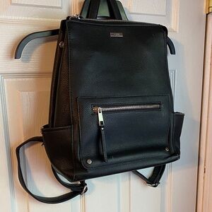 Aldo Black Textured Backpack